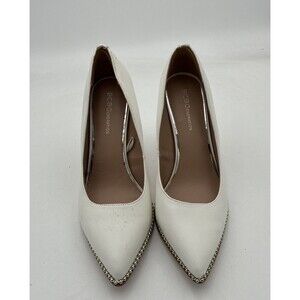 BCBGeneration Women's Hawti Pointed-Toe Pumps White Size 9.5